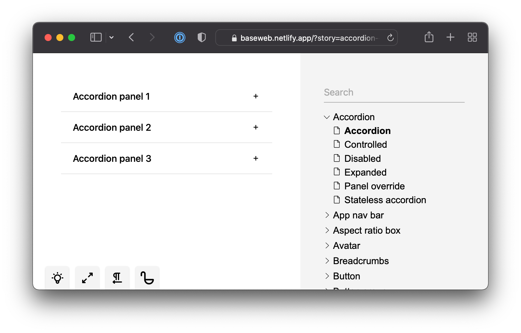 Ladle Baseweb Demo